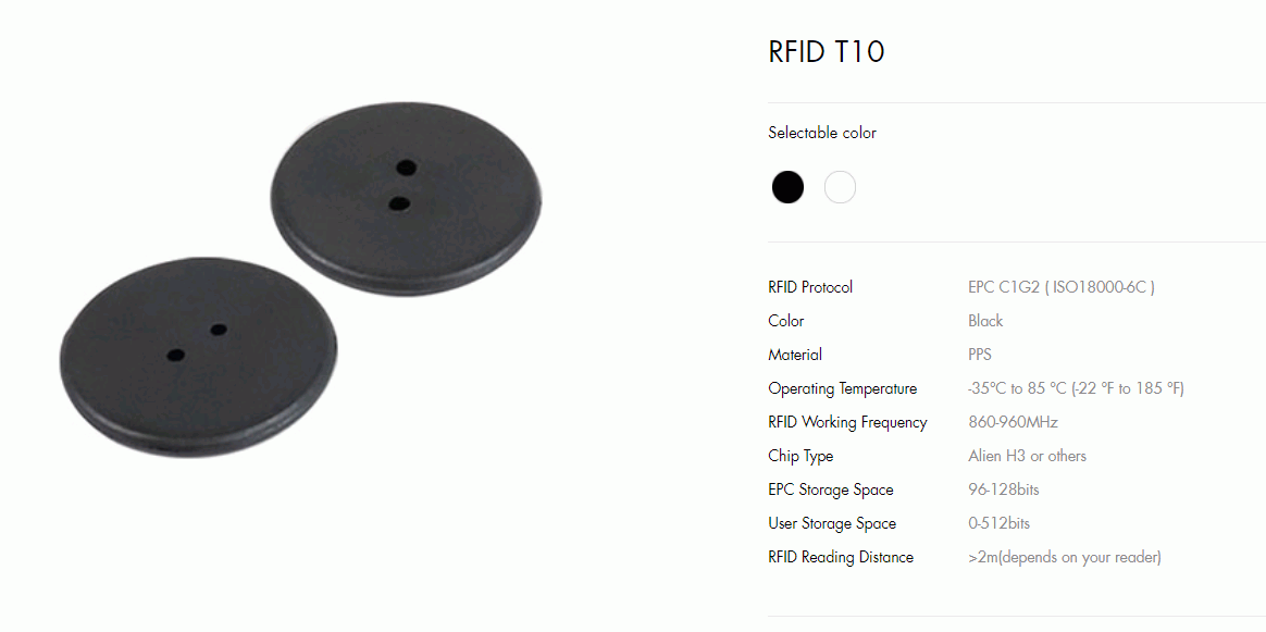 RFID Button Tag