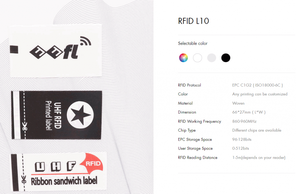 RFID Textile Tag