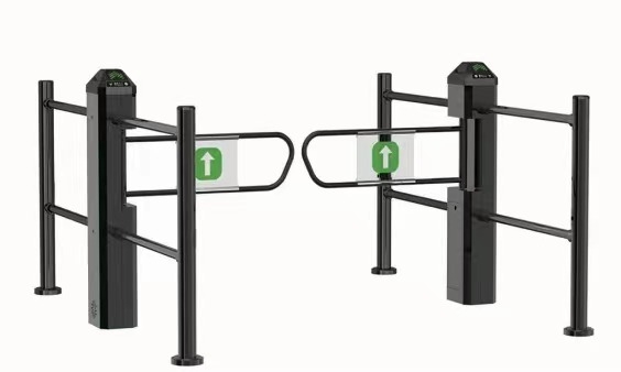 6 Poles Supermarket Security Entrance Electric Swing Turnstile Barrier Gate